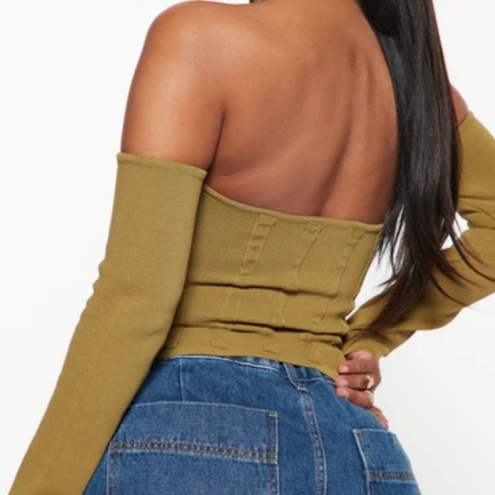 Fashion Nova Cutting Edge Off The  Shoulders Corest